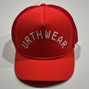URTHWEAR Roped Trucker Cap, Ferrari Red SnapBack O/S